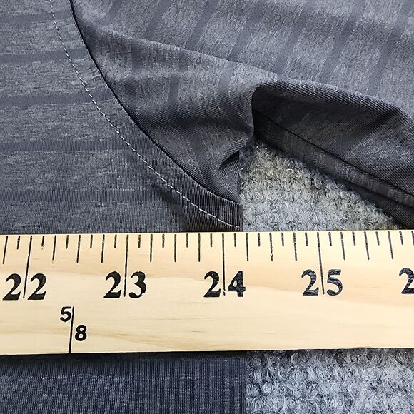 FootJoy Shirt Mens Large Gray Striped Polo Short Sleeve FJ Performance JGC Golf - Picture 5 of 16